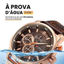 Relógio Curren Magnatta™ + Carteira Antifurto com Proteção RFID [Brinde]