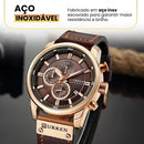 Relógio Curren Magnatta™ + Carteira Antifurto com Proteção RFID [Brinde]