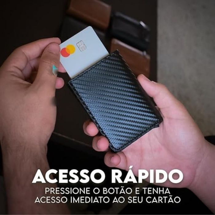 Relógio Curren Magnatta™ + Carteira Antifurto com Proteção RFID [Brinde]