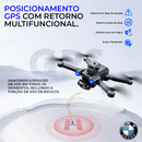 Drone Pro com Dual Câmera HD, Motor Brushless Pro, 5G WiFi, 4k, GPS - BW