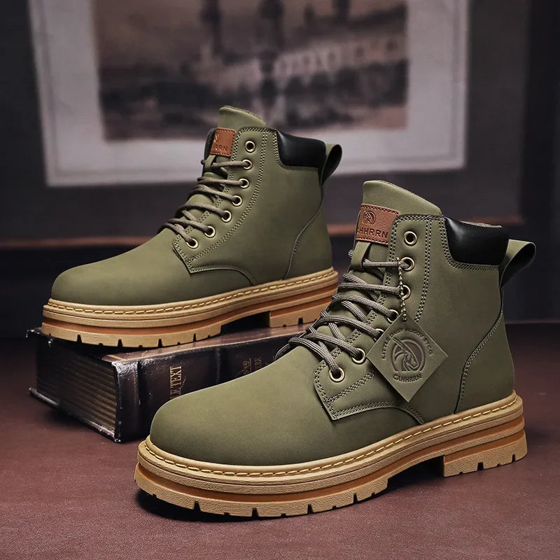 Bota de couro Masculina Lugan