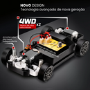 933 Turbo Drift 4WD + Kit Piloto Completo GRÁTIS (3 Baterias + Pneus + Cones)