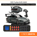 933 Turbo Drift 4WD + Kit Piloto Completo GRÁTIS (3 Baterias + Pneus + Cones)